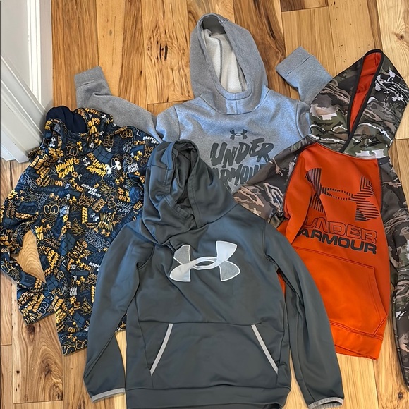 Under Armour Other - Under Armour Kids Hoodie Set - Gray, Orange, Multicolor